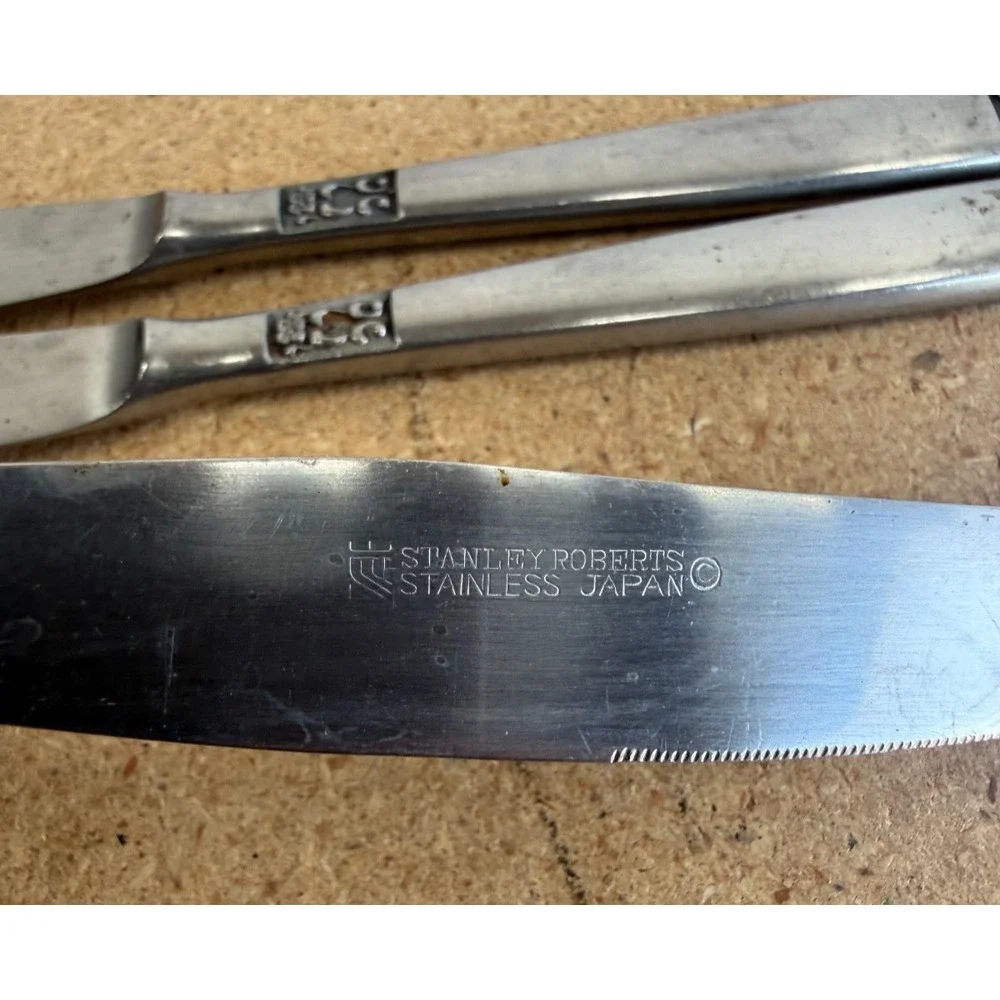 Stanley Roberts Danesmore Stainless Flatware Silverware MCM Japan 3 Piece Lot